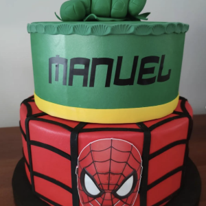 Torta Hulk e Spiderman
