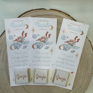 Segnaposto con cioccolata