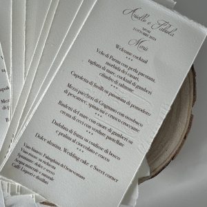 Menù singolo in carta Amalfi