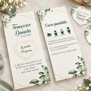 Segnaposto piantabile