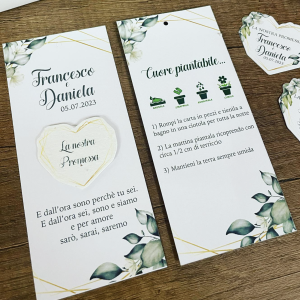 Segnaposto piantabile